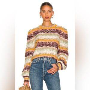 MINKPINK Khalida Stripe Sweater in Multicolor Small